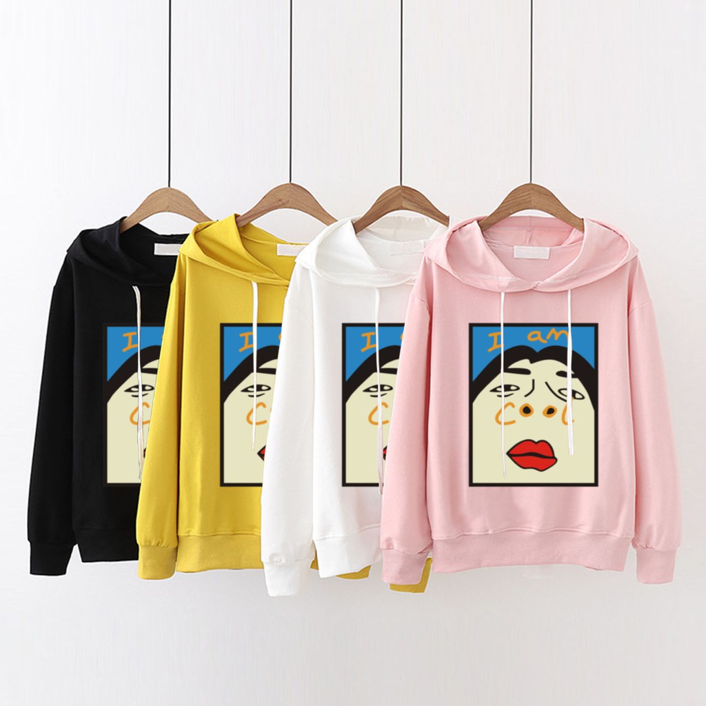 Bess -  Sweater Hoodie Murah / Sweater Hoodie Wanita I AM COOL