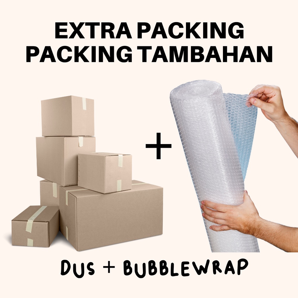 Extra Packing Tambahan Dus dan Buble Wrap