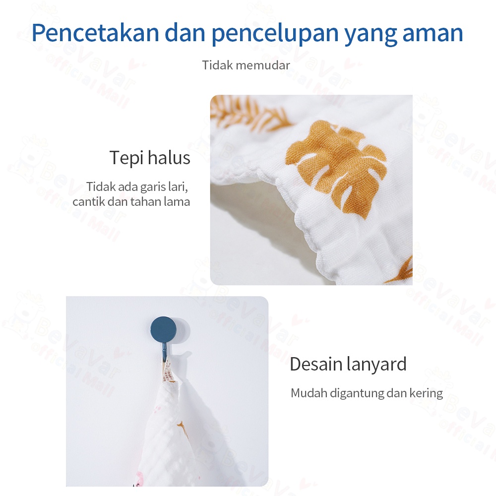 BEVAVAR Sarung Tangan Bayi Sapu Tangan Handuk Bayi 25*25