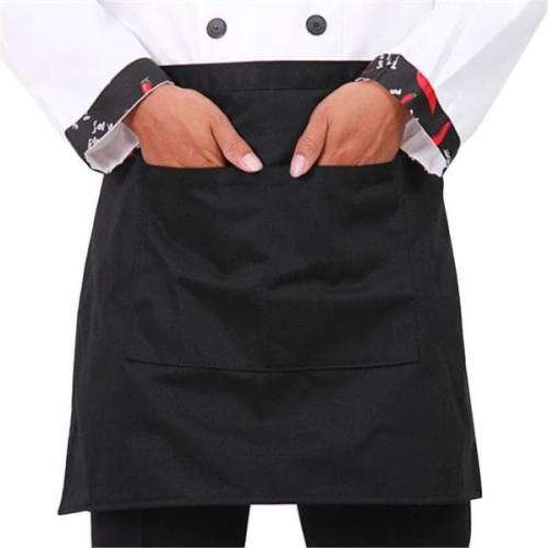 Apron half / Apron setengah / Celemek waiter waitress cafe resto coffeeshop Bahan Drill