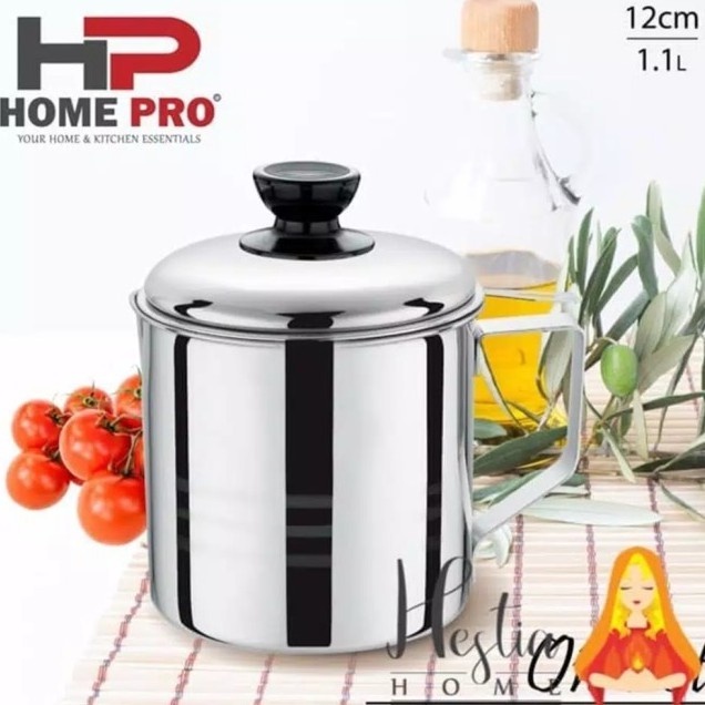 Home Pro Oilpot 1Liter / Seringan Minyak Stainless Steel 12CM