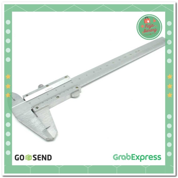 

Jangka Sorong Stainless Steel Vernier Caliper Gauge Micrometer 15CM