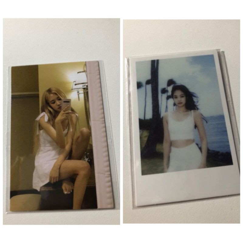 blackpink summer diary in hawaii photocard jennie and rose