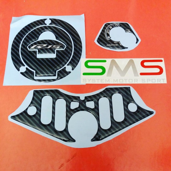 tankpad carbon yamaha r15 vva tankpad stiker set yamaha v3