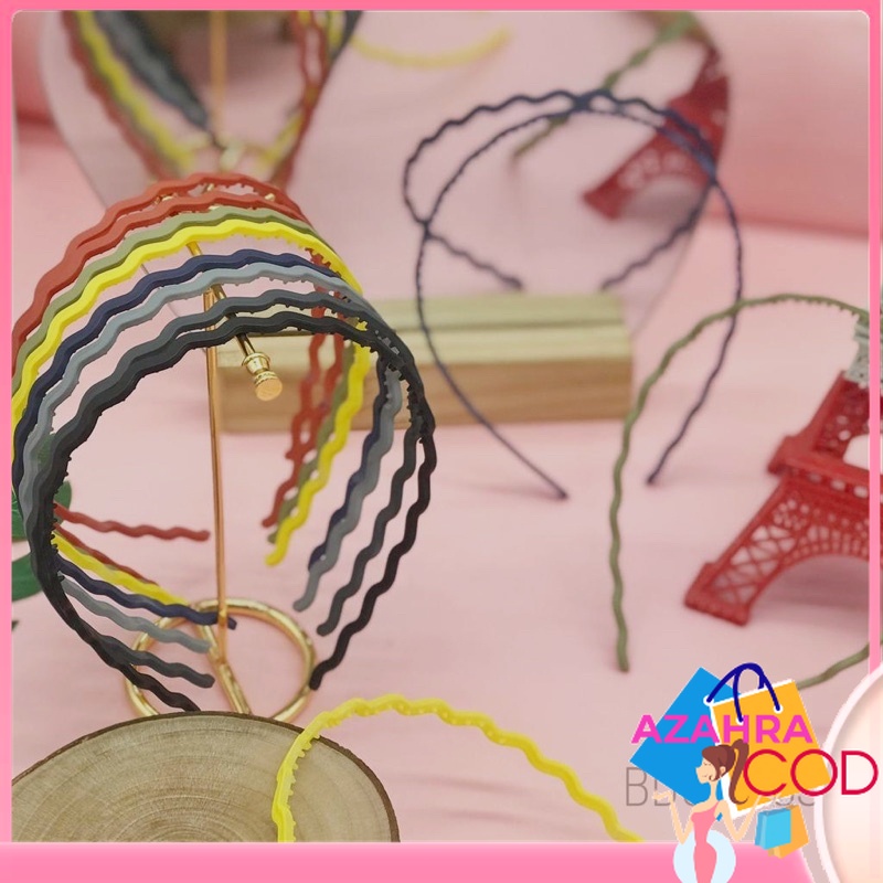 AZAHRA BANDO KOREA DOFF POLOS BANDO THIN MATTE HEADBAND BANDO MATTE BANDO PREMIUM WARNA