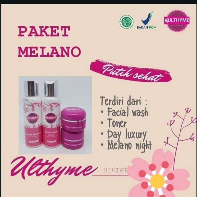 Ulthyme skincare paket melano