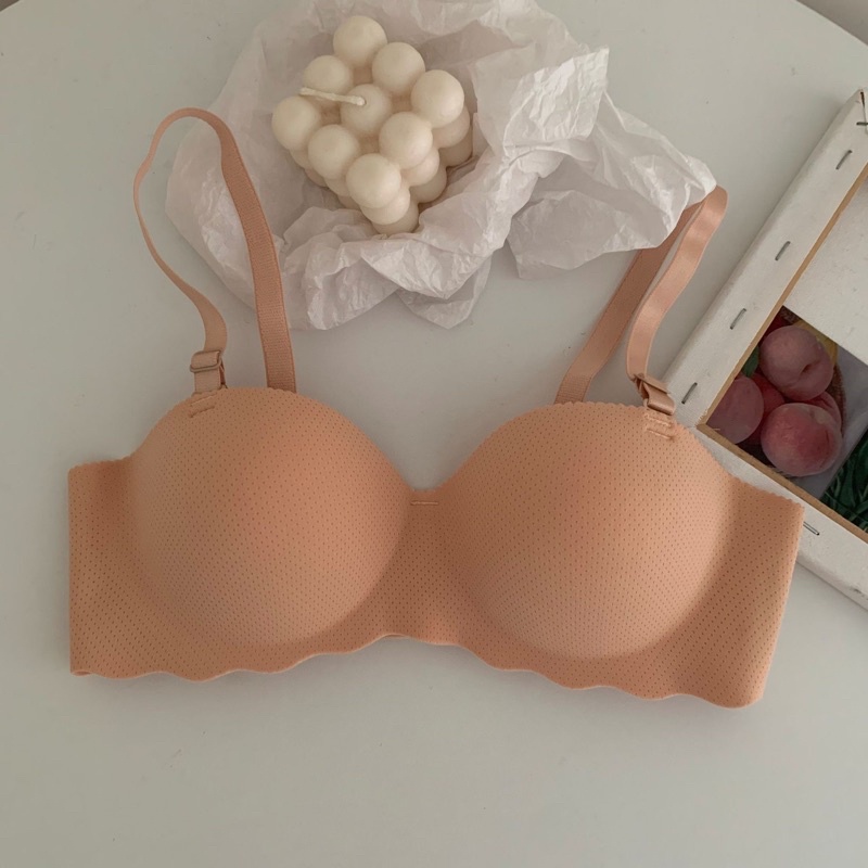 Sayishop Summer bra push up light and small chest gathered comfort simple bh-bra-121 Pink