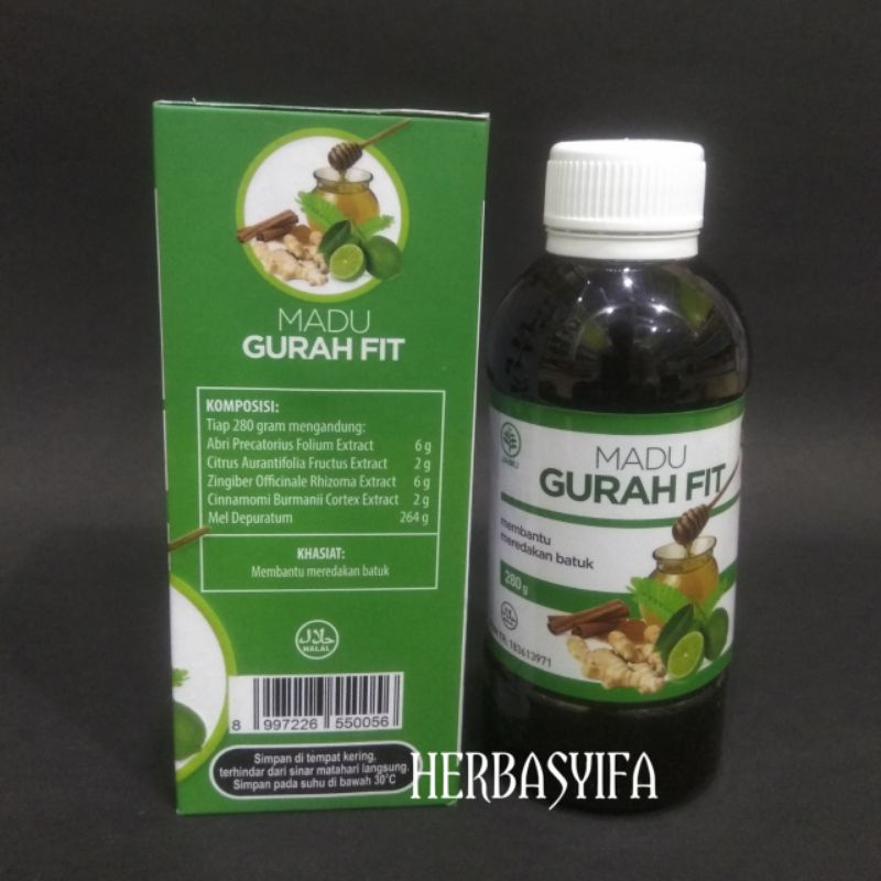 MADU GURAH FIT 100% Original - Obat batuk flu, sesak nafas