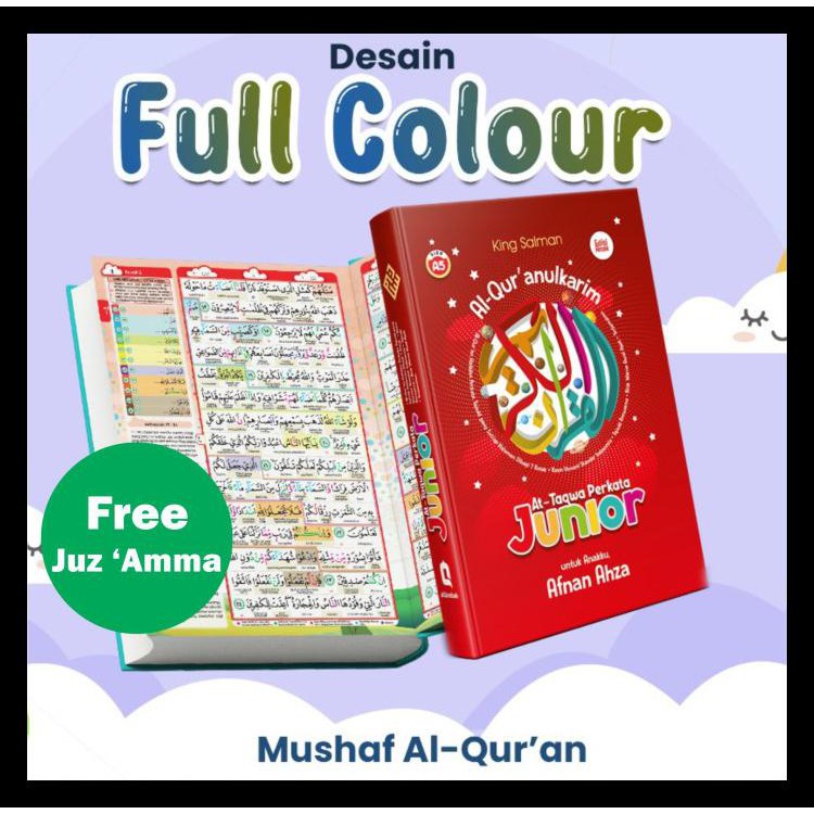 Buku Religi/Buku Spiritual Alquran Anak - Al Quran Hafalan Anak - Alquran Custom Nama - Alquran -