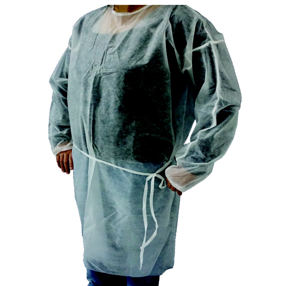 Jas Dokter / Jas Lab/ Cover Gown / Jas Lab Disposable Non Woven Sekali