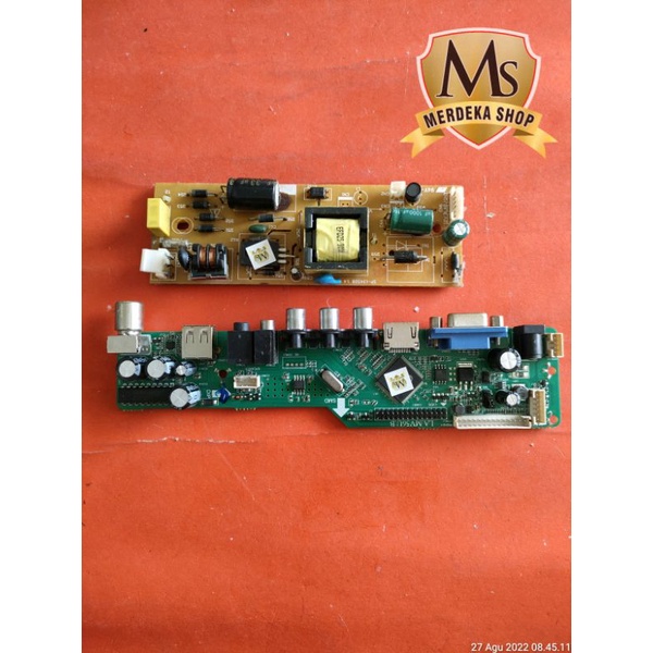 mb mobo mainboard dan power suplay regulator tv faws 17in