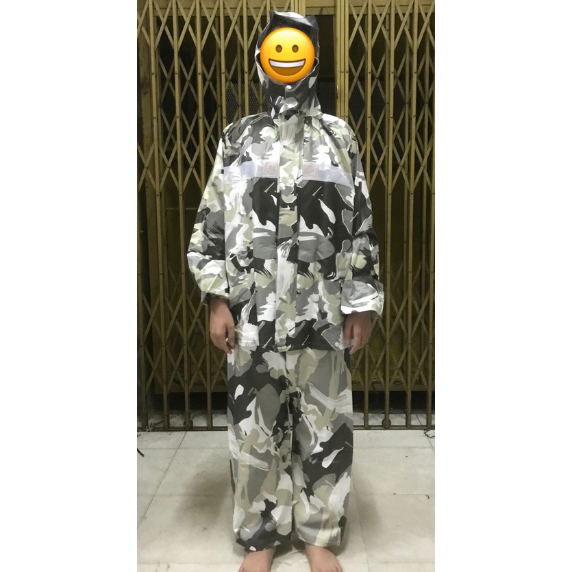 Jas Hujan Axio Karet Rubber 661 Camo Army/Mantel Hujan Axio AX 661 Karet/Mantol Hujan Axio AX-661 Rubber/Jas Ujan Raincoat Axio AX661 Setelan Dewasa Cowok Cewek