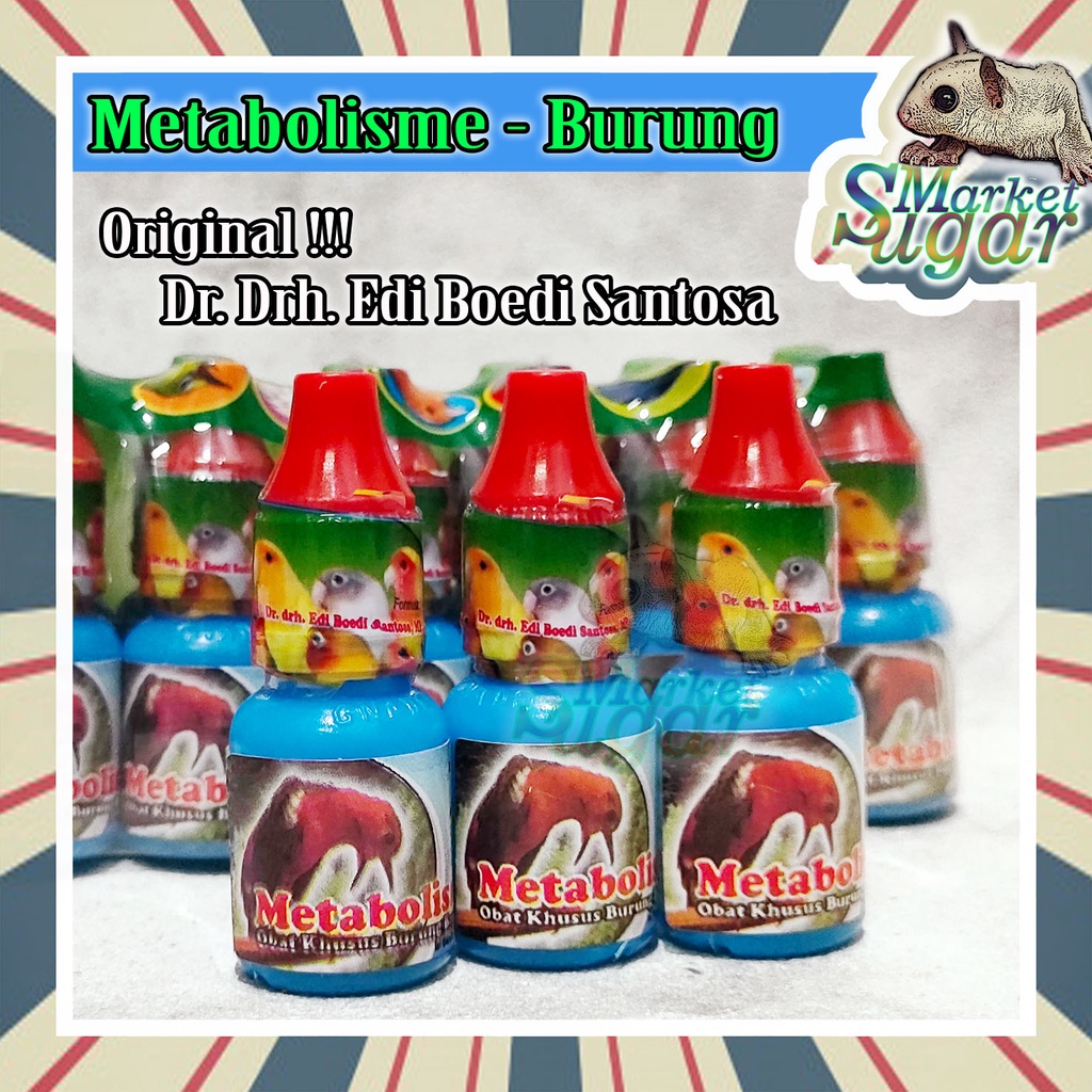 Metabolis Dr Edi Boedi Vitamin Burung Kicau - Suplemen Burung Murai - Kacer - Kenari - Love Bird - A