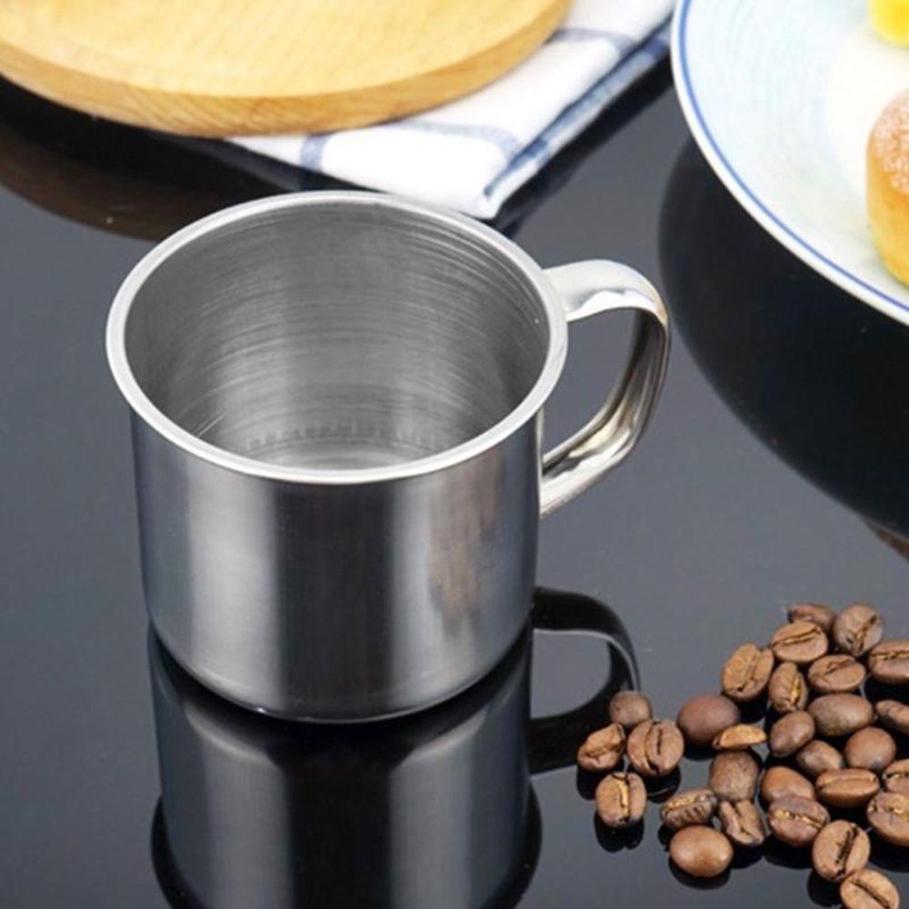 Populer Mug Kopi 200ml Mini Travel Metal Stainless Steel