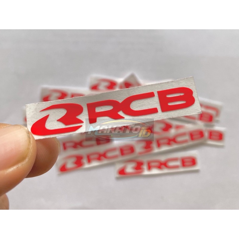 Sticker Stiker Cutting Motor RCB Racing Boy Ukuran Kecil