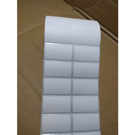 

LABEL STIKER BARCODE SEMICOATED 50x20mm 2 LINE 5000PCS STIKER KERTAS LABEL STIKER PRODUK 5X2CM