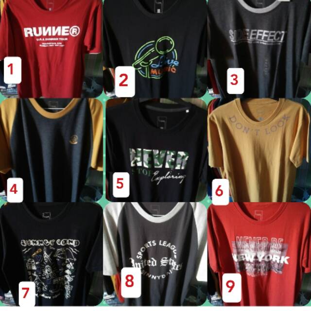 KAOS PRIA DEWASA T ZONE BRAND MATAHARI