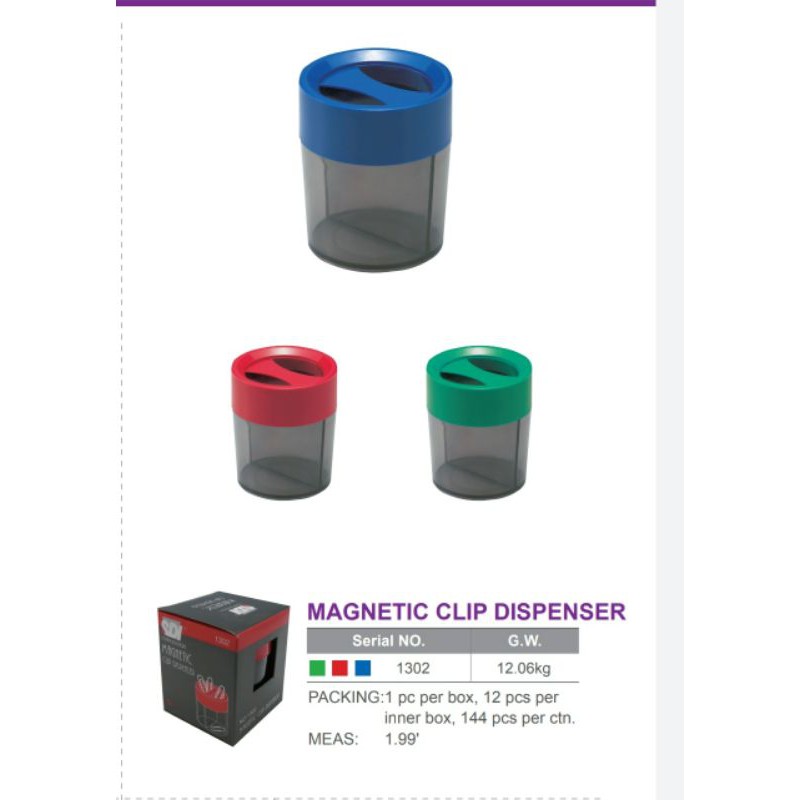 

SDI Clip Dispenser 1302 / magnetic clip dispenser