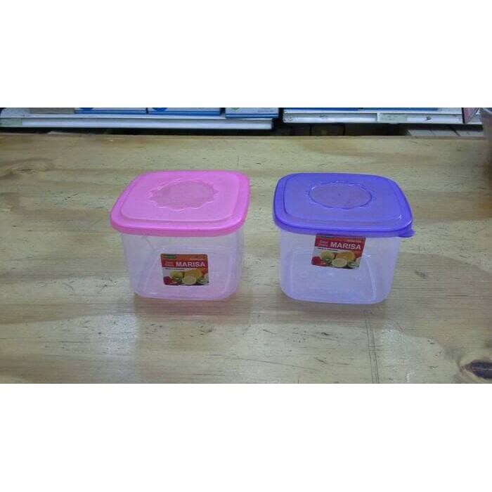 Toples Plastik Mini Kotak Marisa M ukuran 500ml Green Line