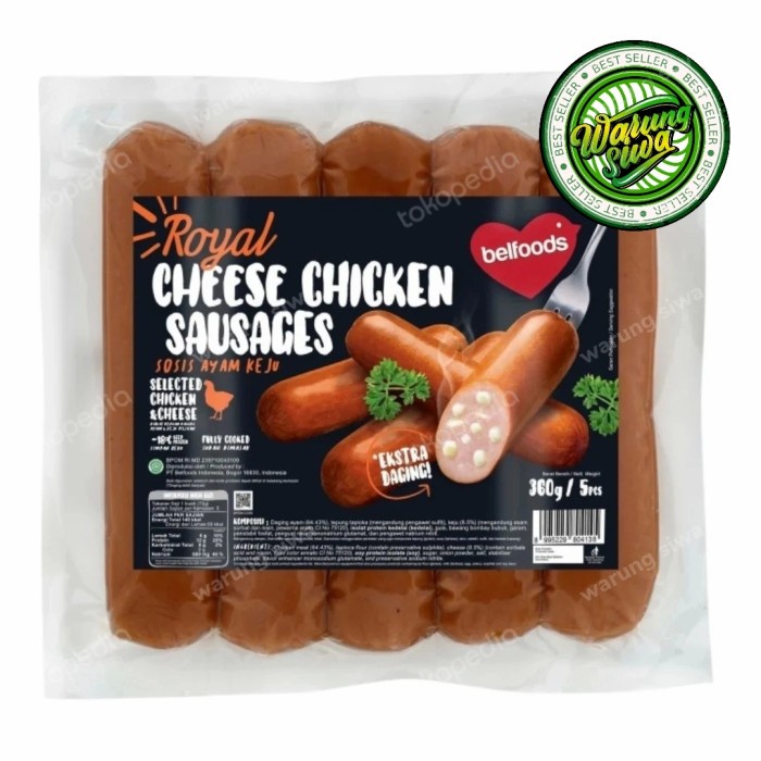 

belfoods royal cheese chicken sausage 360gr