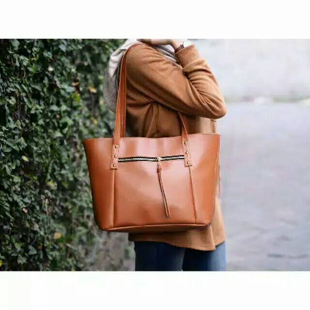  Tas  Tote Bag Wanita  Cantik  CANDY ZIPPER Murah meriah Tas  