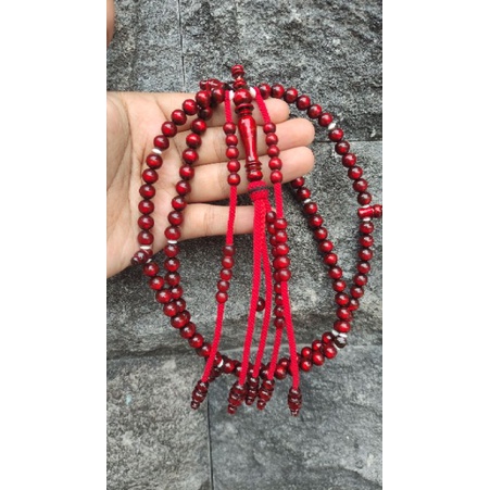 TASBIH YUSER TIJANI TALI ARUS MERAH /TASBIH TALI ARUS MODEL TIJANI/tasbih tali arus merah