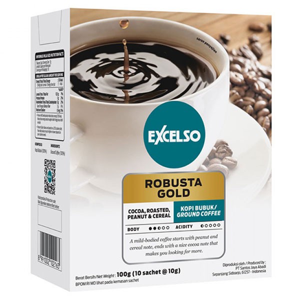 

Excelso Robusta Gold 10S X 10 Gr