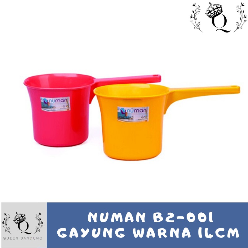 B2-001 Numan Gayung Mandi  Warna Plastik Lucu Murah Ringan