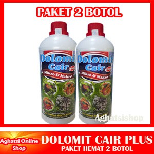 Paket Hemat Dolomit Cair Plus 2 Botol Kemasan 1 Liter Penetral Ph Tanah Pertanian