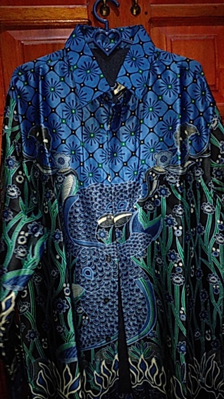 Atasan Batik Premium - Semi Sutra Sutera Silky Kombinasi Furing Istimewa Super Licin Dan Kilau