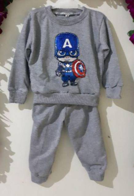 (COD) Setelan joger LED 1-6 tahun