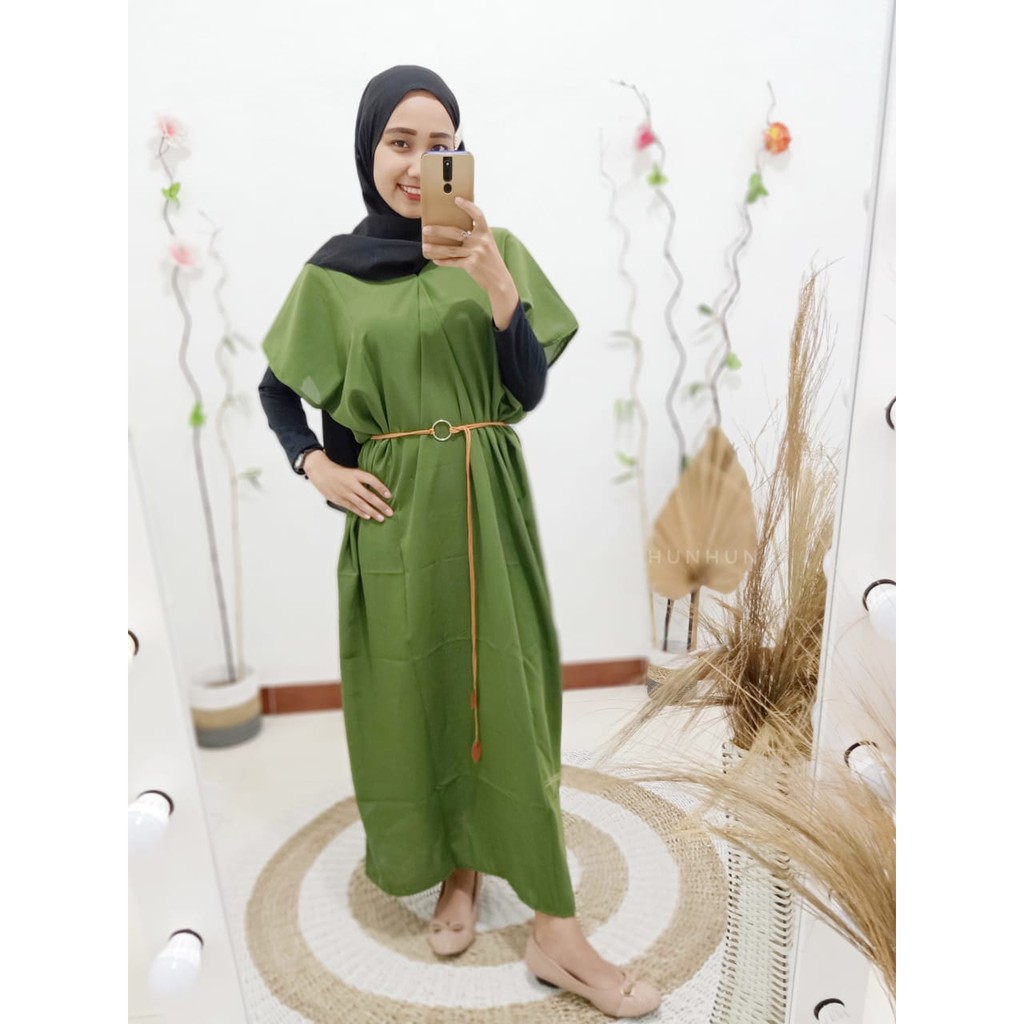 CUCI GUDANG!! DAISHA DRESS / KAFTAN POLOS PUSATGROSIR_SOLO