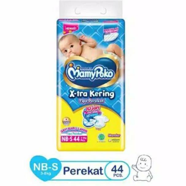 ↞ Mamypoko Standard Perekat NB-S 44 NB44 NB 44 NBS ㅮ