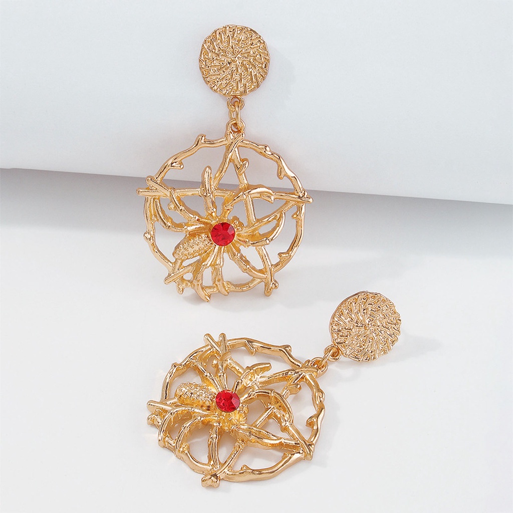 Hu Hu Hu Hu Hu Alat Bantu Pasang Kacamata♡ 1 Pasang Anting Menjuntai Bahan Alloy Anti Karat Gaya Vintage Untuk Pesta