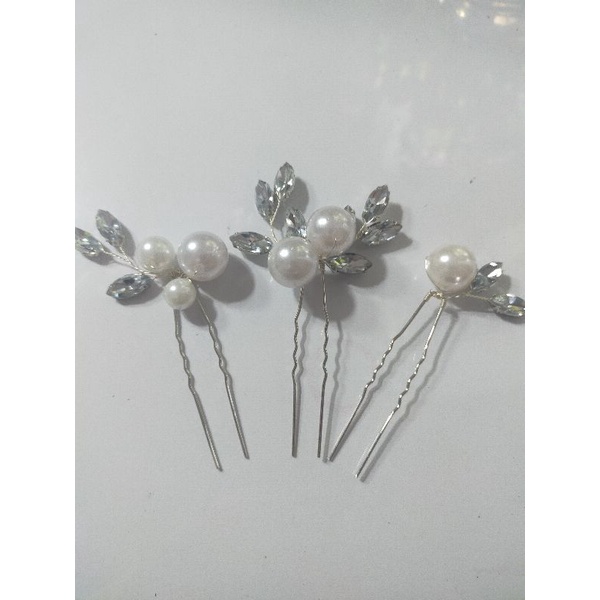 3 pcs/set tusuk konde mutiara big pearl hairpin