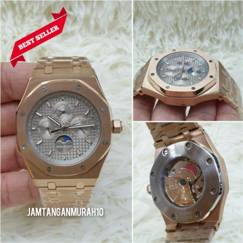 JAM TANGAN PRIA AP CRONO AUTOMATIC STAINLESS KUALITAS ORIGINAL