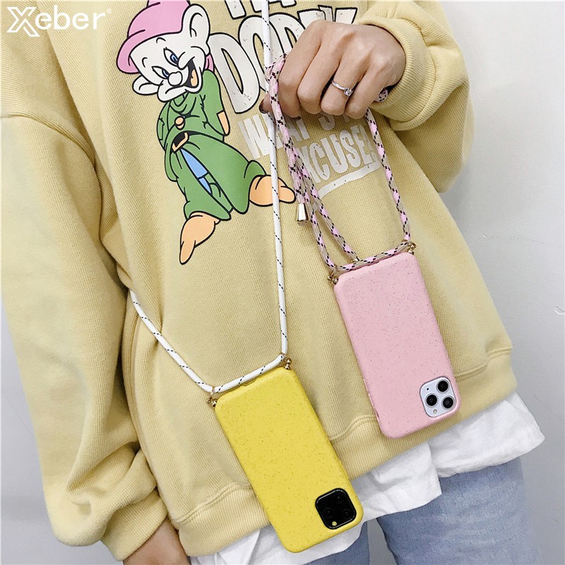 Case Dengan Lanyard Bahu 6 Warna Untuk Iphone Se 2020 11 11pro 11 Pro Max 6 6s 7 8 Plus X Xs Xr Xs Max