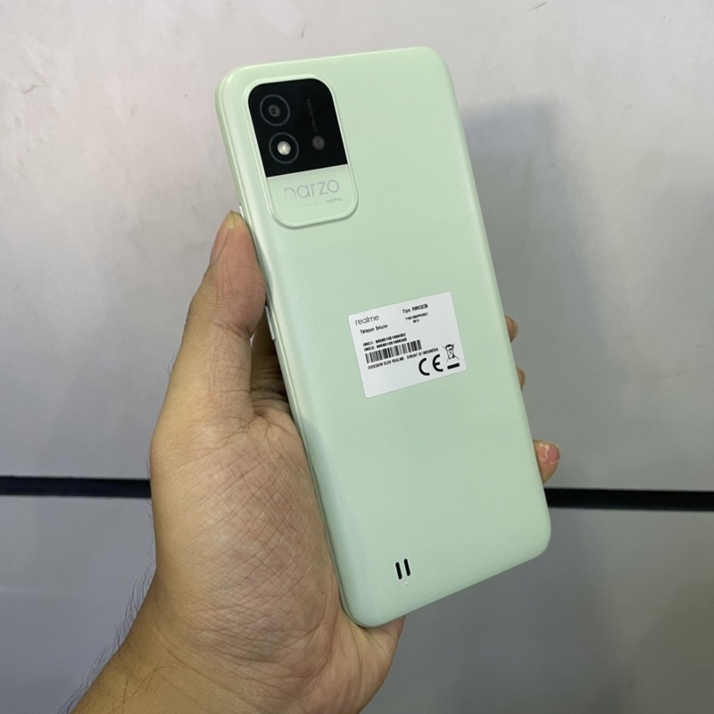 realme narzo 50i ram 4gb internal 64gb second bekas pakai fullset original mulus