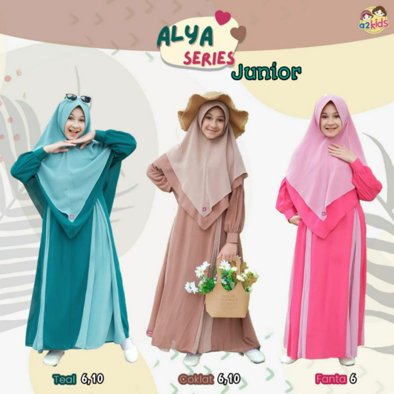 Gamis Ceruty anak Alya by A2kids
