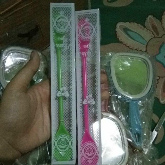 Souvenir Pernikahan Sendok Panjang Kemasan Mika Sendok Jus