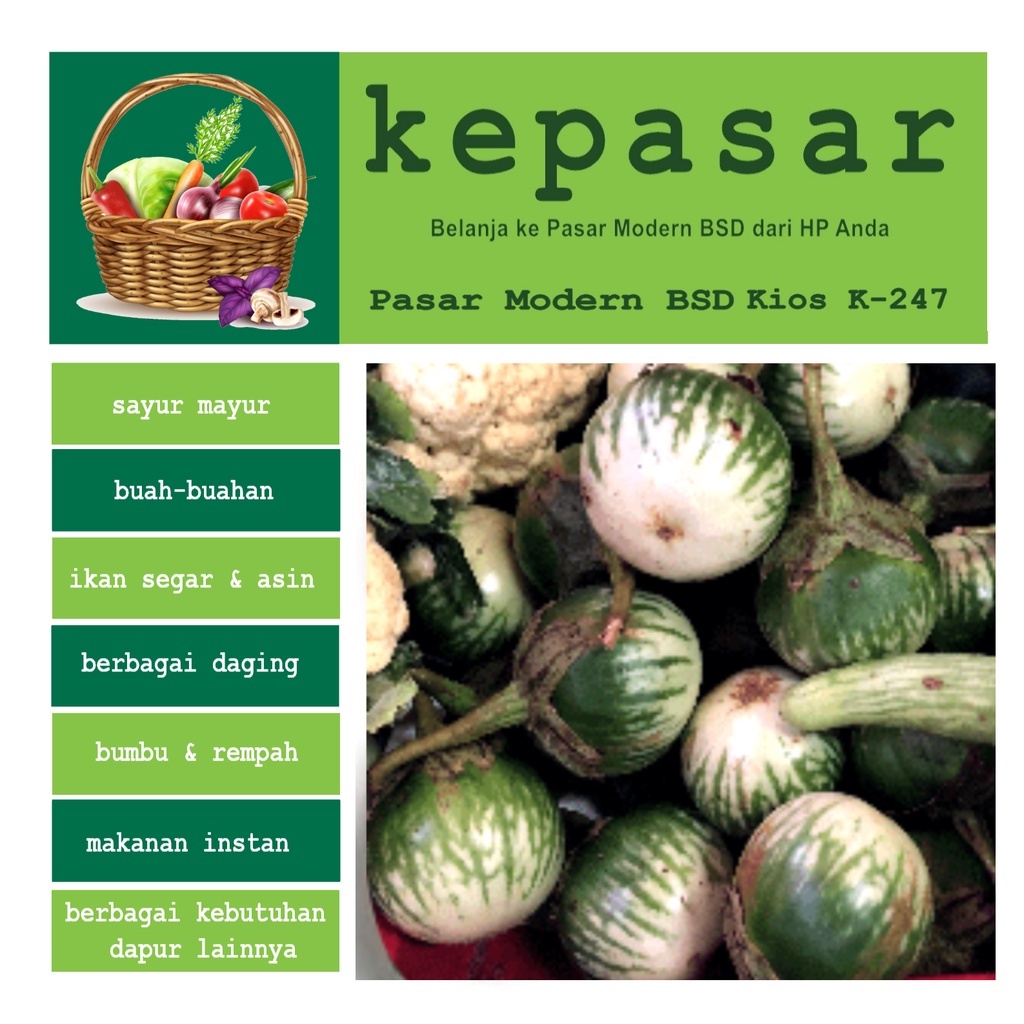 

Terong Hijau Bulat 250 g