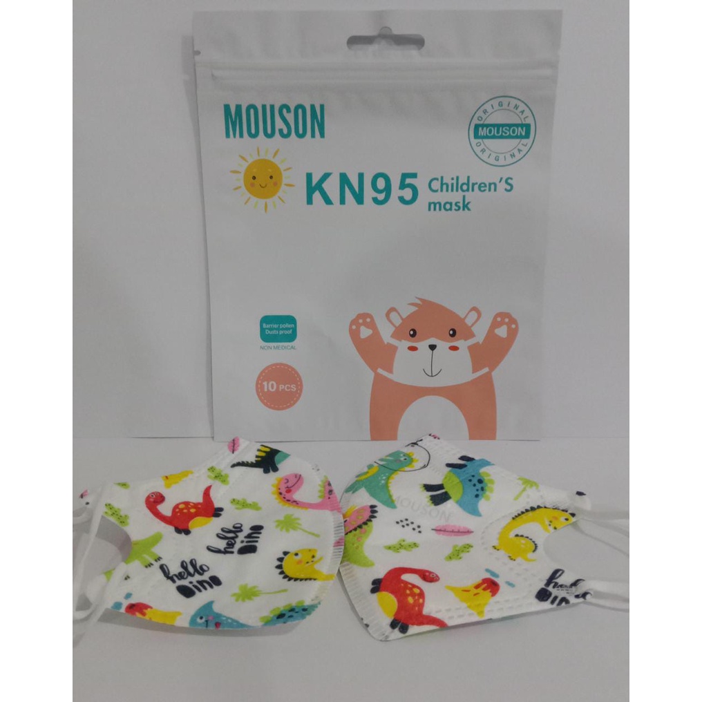 Masker KN95 Anak MOUSON Masker KN95 Anak Karakter isi 10pcs