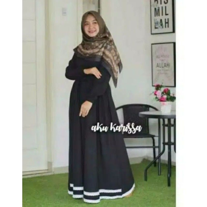 Rullea Maxi 2 | Dress Muslimah Terbaru | Dress Kekinian | Fashion Muslim Gamis Anak Perempuan Remaja