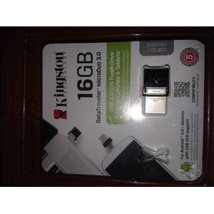 Flashdisk Kingston OTG 16GB USB 3.0 Original Garansi Resmi 5 Tahun