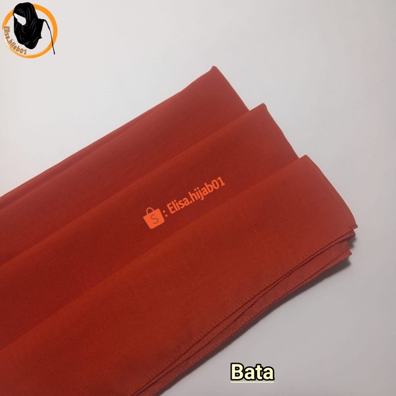 [ COD ] Hijab Bella Square Premium Hijab Segiempat-Bata