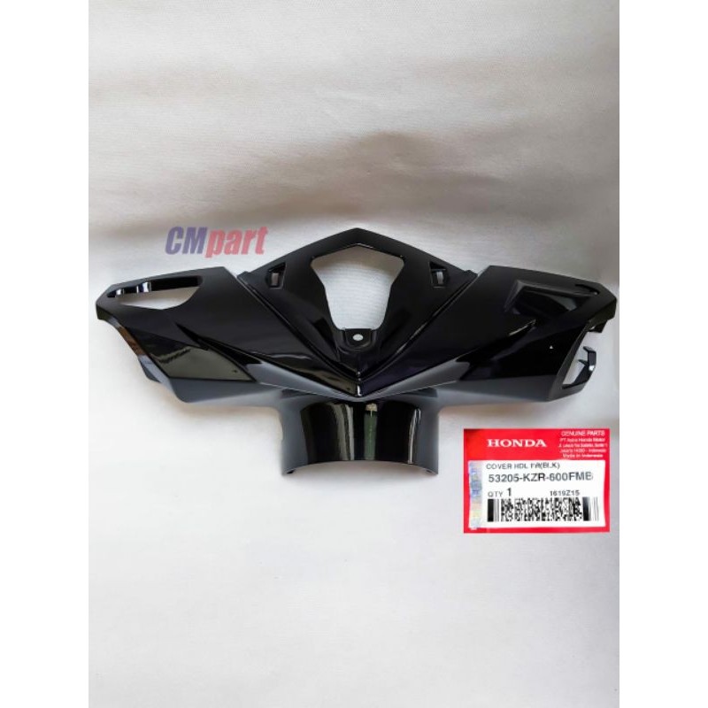 Cover batok kepala depan hitam old vario 125 lama 2012-2014 NON LED asli HONDA AHM 53205-KZR-600FMB