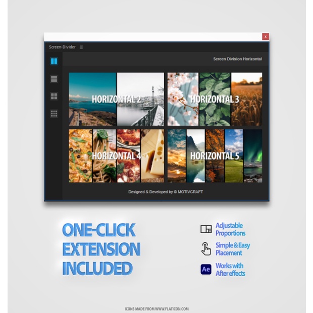Multi Screen Split Divider Extension V2 - After Effects Extension