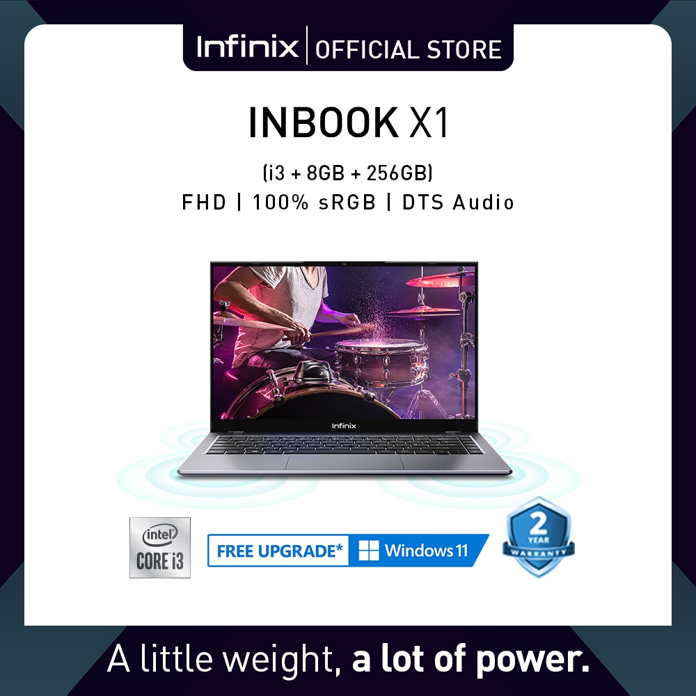 INBook X1 | Core i3-1005G1 – UHD Graphics 600 – 14.0″ – 8GB – 256GB SSD – Intel HD Graphics – WIN10