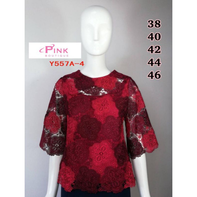 pink butik full brokat sabrina