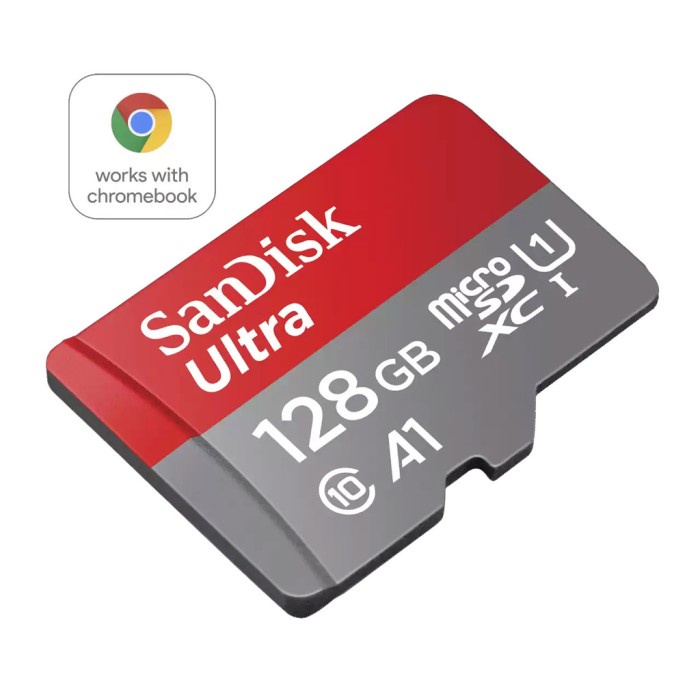 SanDisk Micro SD 128GB up to 140Mbps Chromebook Original - Garansi